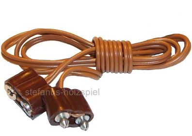 Kabel-Verlängerung ca. 60 cm braun für Krippe/ Puppenhaus, Kahlert 60778