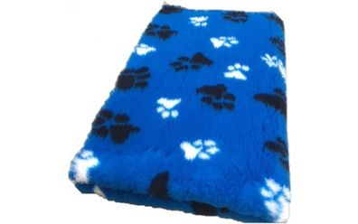 Vet Bed Hundedecke Hundebett Schlafplatz 150 x 100cm kobaltblau schwarz weiß
