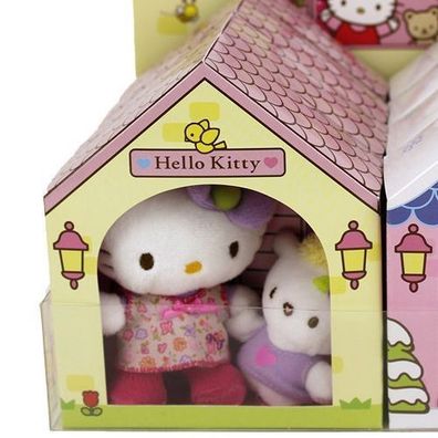 Sanrio Hello Kitty Plüsch mit Schaf in einen kleinen Spielhaus Neuware