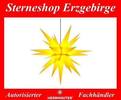 Herrnhuter Stern Adventsstern Kunststoffstern A13 gelb 130 cm für Außen Außenstern