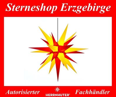 Herrnhuter Stern Adventsstern Kunststoffstern A13 gelb-rot 130 cm Außenstern