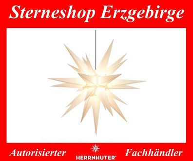 Herrnhuter Stern Adventsstern Kunststoffstern A13 weiß 130 cm für Außen Außenstern