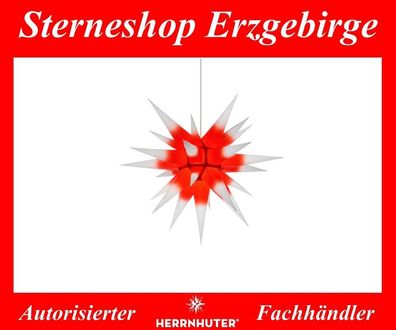 Herrnhuter Stern Adventsstern Papierstern I6 weiß/ roter Kern 60 cm für Innen