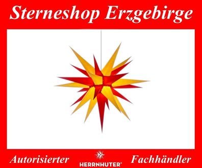 Herrnhuter Stern Adventsstern Papierstern I7 gelb/ rot 70 cm für Innen