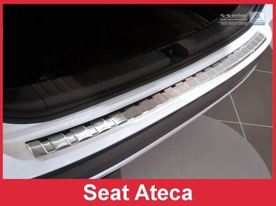 Edelstahl Ladekantenschutz für Stoßstange SEAT ATECA ab 2016 Stoßstangenschutz