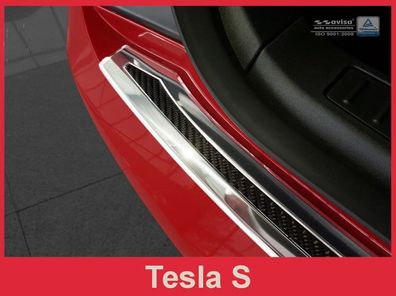 Ladekantenschutz | Edelstahl passend für Tesla Model S liftback 2012-2016