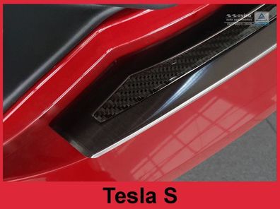 Ladekantenschutz | Edelstahl passend für Tesla Model S liftback 2012-2016, FL2016->