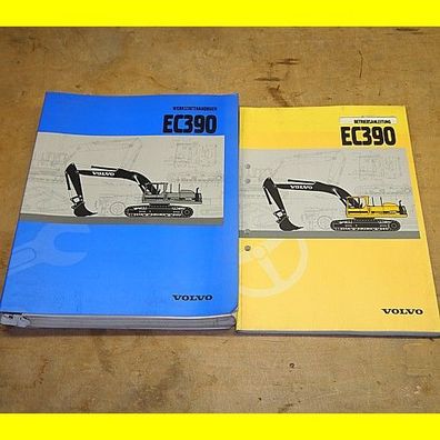Werkstatthandbuch - Volvo EC390 - Ausgabe 1 + Betriebsanleitung - guter Zustand