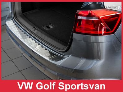 Edelstahl | Ladekantenschutz passend für Volkswagen Golf Sportsvan