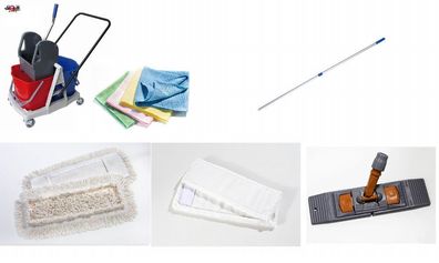 11in1 Wischset Reinigungswagen 50cm Bodenwischer Wischer Wischmopp Bodenwischset