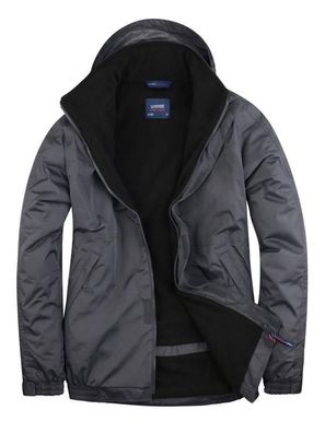 Premium Outdoor Jacke Gr. XS - 4XL grau schwarz Allwetterjacke Regenjacke UC620