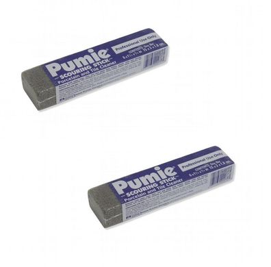 2 x Pumie Stone Natural Cleaning Cleansing Scratch WC Lime