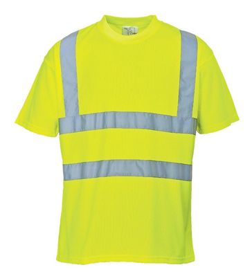 Warnschutz tee-shirt jaune XL Warn Polo Shirt Warnshirt Chemise