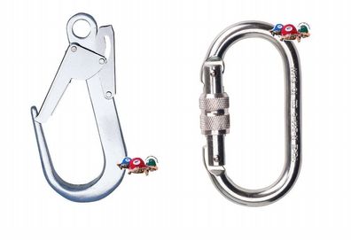 Scaffold Hook with Carabiner for Rope Fall Protection Hang Strap