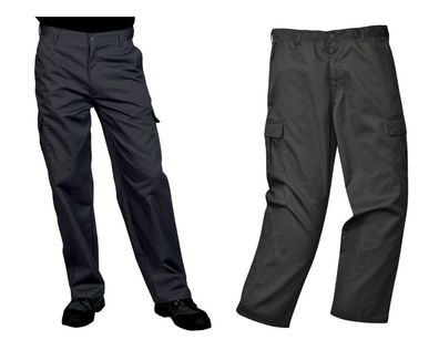 Pantalons de travail Homme cargo 44-62 noir montage à pinces C701