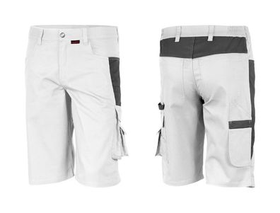 Work Shorts White Grey 42-64 Bermuda Shorts Shorts Work Trousers Paint Trousers