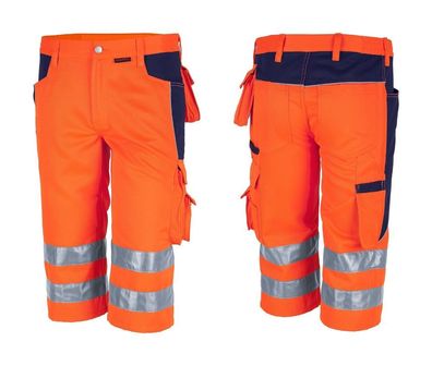 Work Shorts Orange 42-72 Safety Trousers Shorts Shorts Bermuda Work Trousers