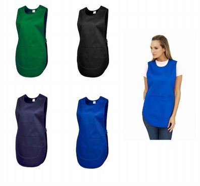 5 Piezas Delantal de mujer con unión Casaca verde negro azul 920