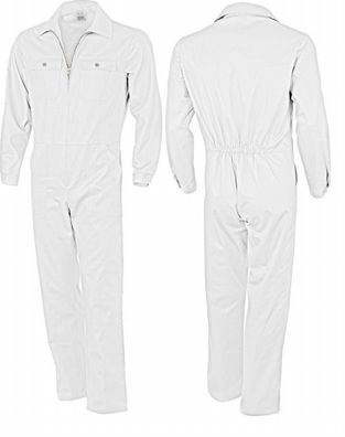 Kombi combiné 42-68 Costume Ensemble Uniforme de travail blanc