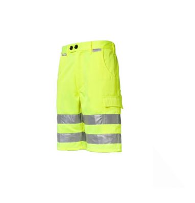 Cortocircuitos protección de advertencia Pantalones cortos trabajo amarillo