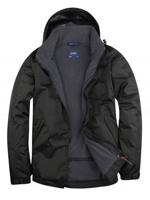 Premium Outdoor Jacke Gr. XS - 4XL schwarz grau Allwetterjacke Regenjacke UC620