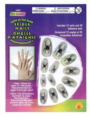 Fingernägel mit Spinnendruck