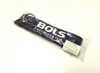 BOLS Schlüsselanhänger - Metall Schlüsselring mit Filz schwarz