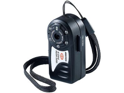 Somikon Full-HD-Mini-Kamera AC-1080. ir mit IR-Nachtsicht incl 8GB MicroSD