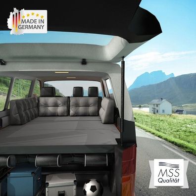 MSS e.K. VW T4 T5 T6 Bus Klappmatratze Multivan Camping Multiflexboard inkl. Tasche