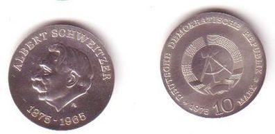 DDR Gedenk Münze 10 Mark Albert Schweitzer 1975