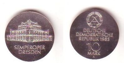 DDR Gedenk Münze 10 Mark Semperoper Dresden 1985