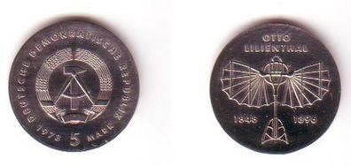 DDR Gedenk Münzen 5 Mark Otto Lilienthal 1973