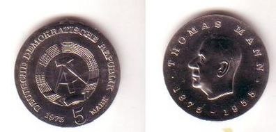 DDR Gedenk Münzen 5 Mark Thomas Mann 1975