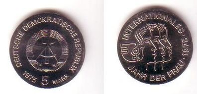 DDR Gedenk Münzen 5 Mark Jahr der Frau 1975