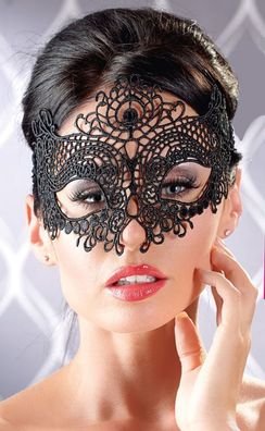 Augenmaske Spitze Schwarz Maske Filigran Maskenball Masquerade Accessoire Kostüm