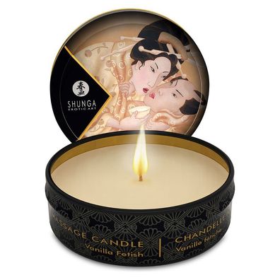 Shunga Massagekerze Vanille Partner Massage Candle VanillaFetish Wellness 30 ml