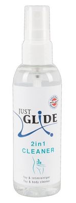 JustGlide 2 in 1 Cleaner für Intimpflege und Erotikartikel Reinigungsspray 100ml