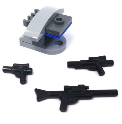 LEGO® Star Wars Figuren (75023) 3 Blaster / Gun mit Waffen Halterung