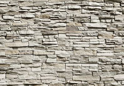 Fototapete THE WALL 366x254 Natursteinmauer Stonewall Steinwand Kalkstein Stone