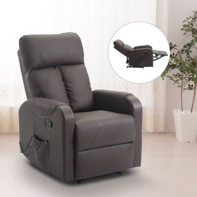 Homcom® Massagesessel Relaxsessel Massage Sessel mit Wärmefunktion + Liegefunktion