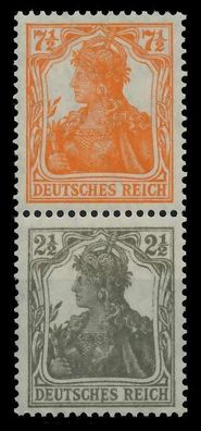 Deutsches REICH Zusammendrucke Nr S13b postfrisch SENKR X7D13EE
