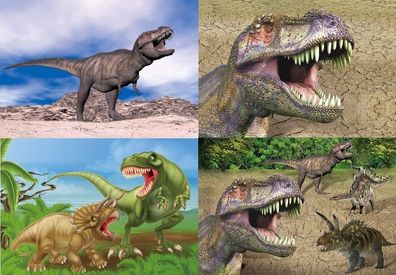 3 D Ansichtskarte Dinosaurier T Rex Dinos Postkarte Wackelkarte Hologrammkarte Tiere