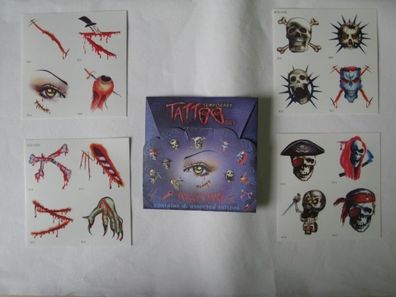 Tattoo "Piraten und Totenkopf" - 16 Stück