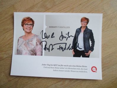 QVC Fernsehmoderatorin Birgit Fußhöller - handsigniertes Autogramm!!!