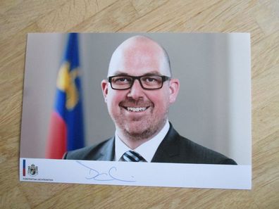 Liechtenstein Regierungschef-Stellvertreter Dr. Daniel Risch - handsign. Autogramm!!!