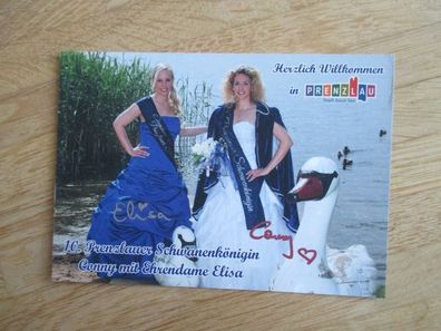 10. Prenzlauer Schwanenkönigin Conny & Ehrendame Elisa - handsignierte Autogramme!!!