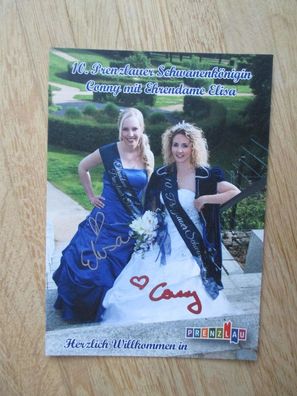 10. Prenzlauer Schwanenkönigin Conny & Ehrendame Elisa - handsignierte Autogramme!!!