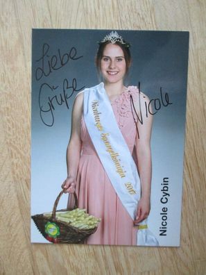 Nienburger Spargelkönigin 2017 Nicole Cybin - handsigniertes Autogramm!!!