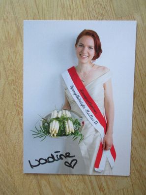 Lampertheimer Spargelkönigin 2017 Nadine II. - handsigniertes Autogramm!!!