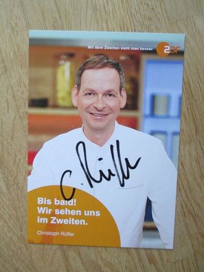 ZDF Die Küchenschlacht Sternekoch Christoph Rüffer - handsigniertes Autogramm!!!